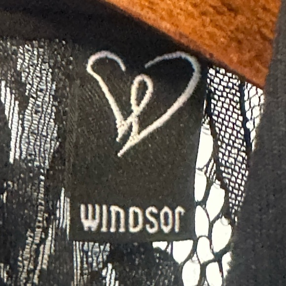 WINDSOR MINI Little Black Mini Lace Halter Dress Fully Lined Size Small - Picture 5 of 15